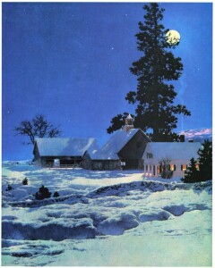 Maxfield Parrish was famous for his magical landscapes. 